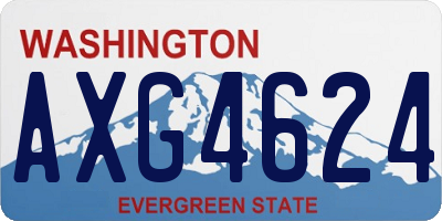 WA license plate AXG4624