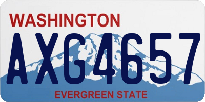 WA license plate AXG4657