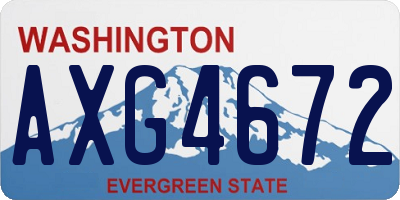 WA license plate AXG4672