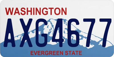 WA license plate AXG4677