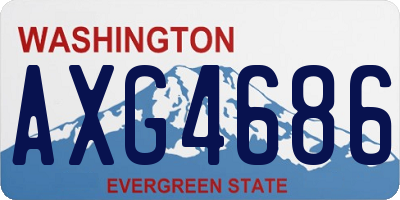 WA license plate AXG4686