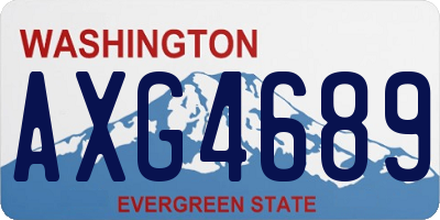 WA license plate AXG4689
