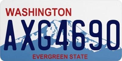 WA license plate AXG4690