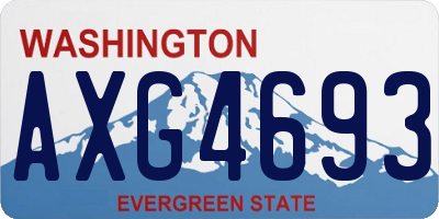 WA license plate AXG4693