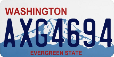 WA license plate AXG4694