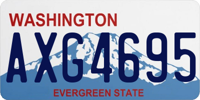 WA license plate AXG4695