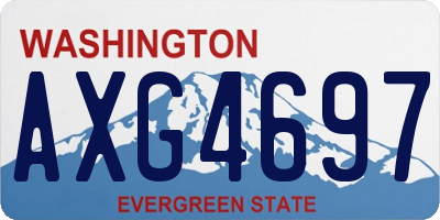 WA license plate AXG4697