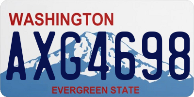 WA license plate AXG4698
