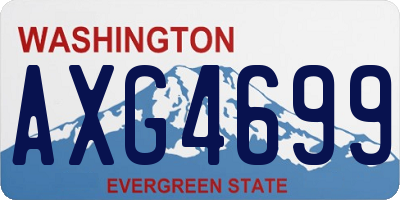 WA license plate AXG4699