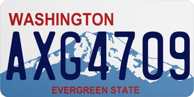 WA license plate AXG4709