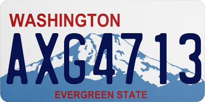 WA license plate AXG4713