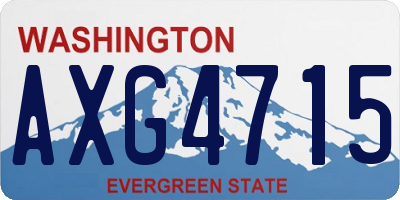 WA license plate AXG4715