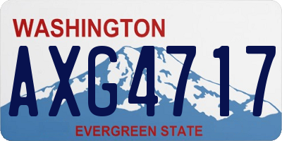 WA license plate AXG4717