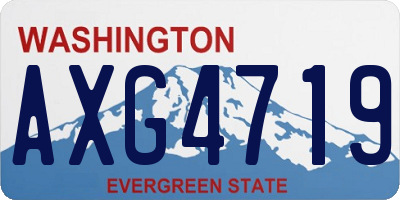 WA license plate AXG4719