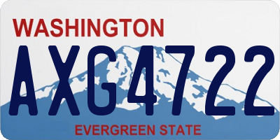 WA license plate AXG4722