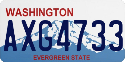 WA license plate AXG4733
