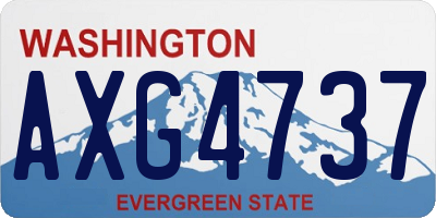 WA license plate AXG4737