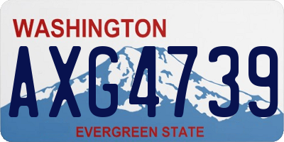 WA license plate AXG4739