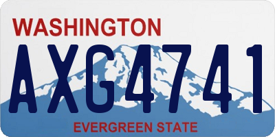 WA license plate AXG4741