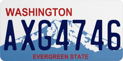 WA license plate AXG4746
