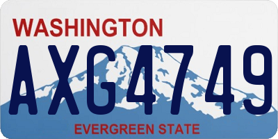 WA license plate AXG4749