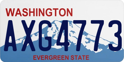 WA license plate AXG4773