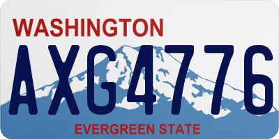 WA license plate AXG4776