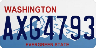 WA license plate AXG4793