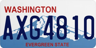 WA license plate AXG4810