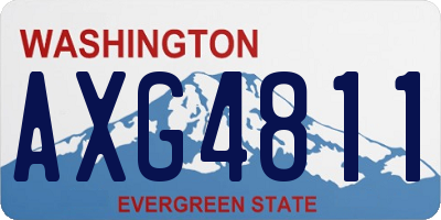 WA license plate AXG4811
