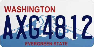 WA license plate AXG4812