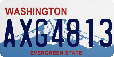 WA license plate AXG4813