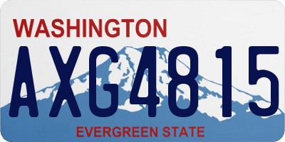 WA license plate AXG4815