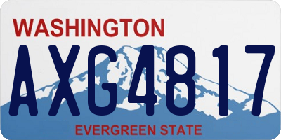WA license plate AXG4817
