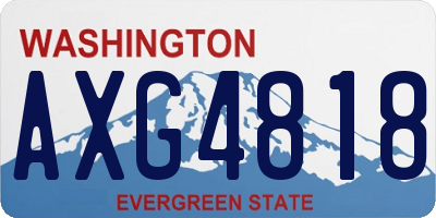 WA license plate AXG4818