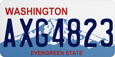 WA license plate AXG4823