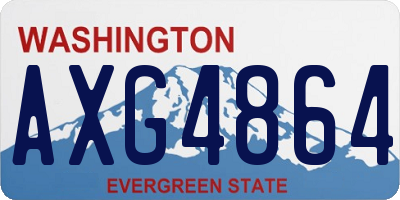 WA license plate AXG4864
