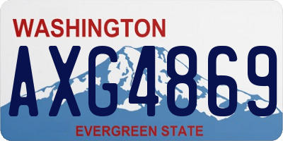 WA license plate AXG4869