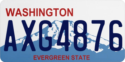 WA license plate AXG4876
