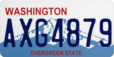 WA license plate AXG4879