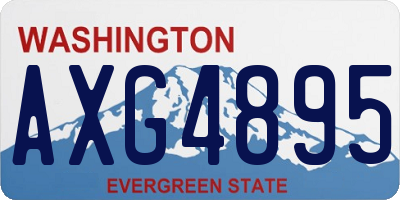 WA license plate AXG4895