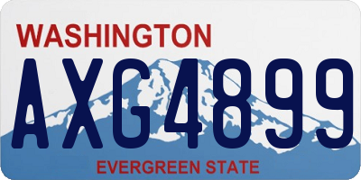 WA license plate AXG4899