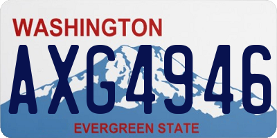 WA license plate AXG4946