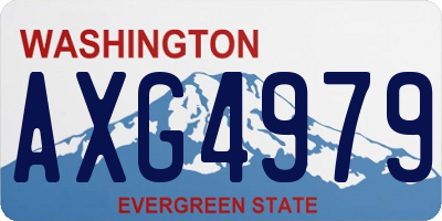 WA license plate AXG4979