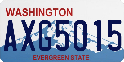 WA license plate AXG5015