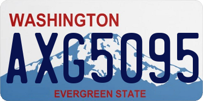 WA license plate AXG5095