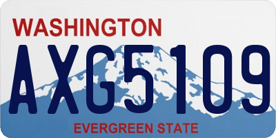 WA license plate AXG5109