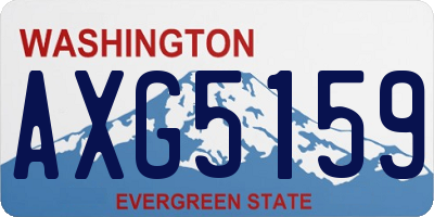 WA license plate AXG5159