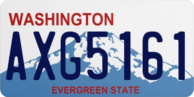 WA license plate AXG5161