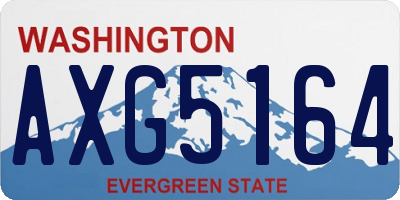 WA license plate AXG5164